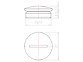 Brass 6 Millimeter (mm) Thread PG13 with o-ring NBR Sealing Screw
