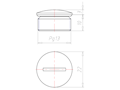 Brass 10 Millimeter (mm) Thread PG13 with o-ring NBR Sealing Screw