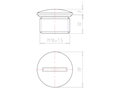 Brass 10 Millimeter (mm) Thread M16x1.5 with o-ring NBR Sealing Screw