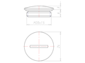6 Millimeter (mm) Thread Length M20x1.5 with O-ring for High Temperatures Sealing Screw