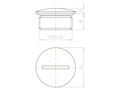 10 Millimeter (mm) Thread Length M20x1.5 with O-ring for High Temperatures Sealing Screw