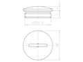 Brass 6 Millimeter (mm) Thread M25x1.5 with o-ring NBR Sealing Screw