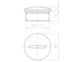 Brass 10 Millimeter (mm) Thread M25x1.5 with o-ring NBR Sealing Screw