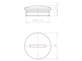 7 Millimeter (mm) Thread Length M25x1.5 with O-ring NBR Locking Sealing Screw