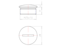 11 Millimeter (mm) Thread Length M25x1.5 with O-ring NBR Locking Sealing Screw