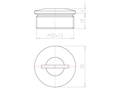 Brass 10 Millimeter (mm) Thread M32x1.5 with o-ring NBR Sealing Screw
