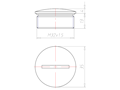 13 Millimeter (mm) Thread Length M32x1.5 with O-ring for High Temperatures Sealing Screw
