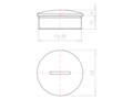 Brass 10 Millimeter (mm) Thread PG36 with o-ring NBR Sealing Screw