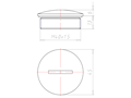 Brass 10 Millimeter (mm) Thread M40x1.5 with o-ring NBR Sealing Screw