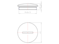 8 Millimeter (mm) Thread Length M40x1.5 with O-ring for High Temperatures Sealing Screw