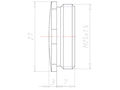 Brass 6 Millimeter (mm) Thread M25x1.5 Sealing Screw