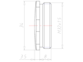 Brass 6 Millimeter (mm) Thread M32x1.5 Sealing Screw