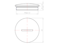 Brass 6 Millimeter (mm) Thread M50x1.5 with o-ring NBR Sealing Screw