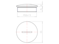 Brass 10 Millimeter (mm) Thread M50x1.5 with o-ring NBR Sealing Screw