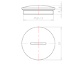 9 Millimeter (mm) Thread Length M50x1.5 with O-ring for High Temperatures Sealing Screw