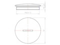 Brass 6 Millimeter (mm) Thread M63x1.5 with o-ring NBR Sealing Screw
