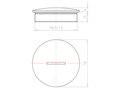 Brass 10 Millimeter (mm) Thread M63x1.5 with o-ring NBR Sealing Screw