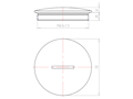 10 Millimeter (mm) Thread Length M63x1.5 with O-ring for High Temperatures Sealing Screw