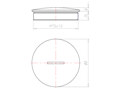 Brass 10 Millimeter (mm) Thread M75x1.5 with o-ring NBR Sealing Screw