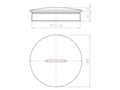 15 Millimeter (mm) Thread Length M75x1.5 with O-ring for High Temperatures Sealing Screw