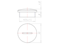 Black RAL 9005 Synthetic M25x1.5 Sealing Screw