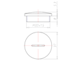 Black RAL 9005 Synthetic M32x1.5 Sealing Screw