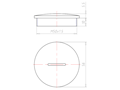 Black RAL 9005 Synthetic M50x1.5 Sealing Screw