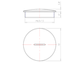 Black RAL 9005 Synthetic M63x1.5 Sealing Screw