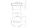 Lightgrey RAL 7035 Synthetic M12x1.5 Sealing Screw