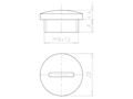 Lightgrey RAL 7035 Synthetic M16x1.5 Sealing Screw