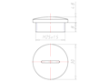 Lightgrey RAL 7035 Synthetic M25x1.5 Sealing Screw
