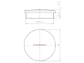 Lightgrey RAL 7035 Synthetic M50x1.5 Sealing Screw