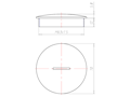 Lightgrey RAL 7035 Synthetic M63x1.5 Sealing Screw