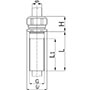 1.5 mm Pitch Thread and 50 mm Thread Length Metric Cable Gland for 6.0 to 10.5 mm Diameter Cable - 2