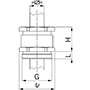 1.5 mm Pitch Thread and 8 mm Thread Length Metric Cable Gland for 33.0 to 35.0 mm Diameter Cable - 2