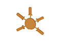 Orange Lock Pins