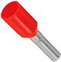 1.00 mm² Wire Size and 10 mm Pin Length Red Insulated Single Wire Ferrule (11101010)