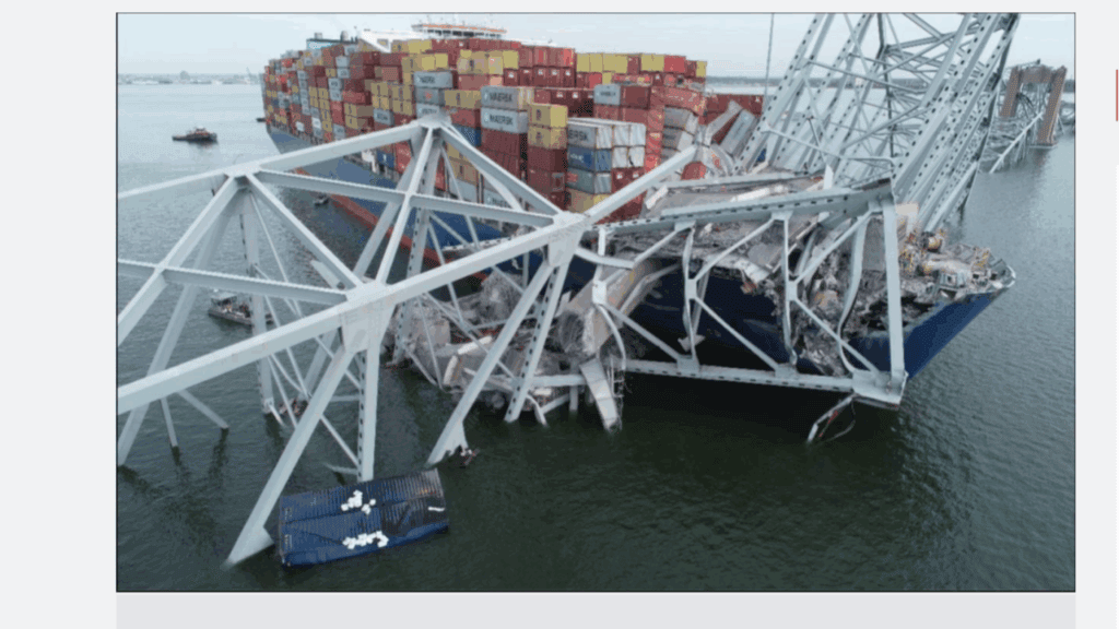 Loose Wire on Containership Dali Leads to Blackouts and Contact with Baltimore’s Francis Scott Key Bridge